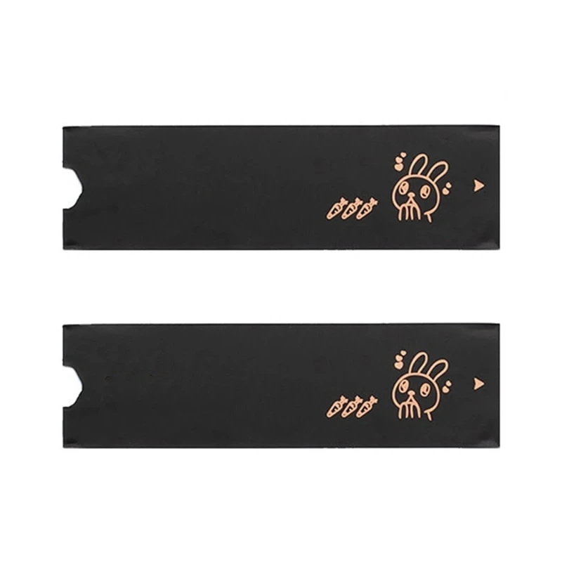 2Pcs M.2 SSD 방열판 구리 방열판 정밀 열 전도성 급속 냉각 NVMe 구리 방열판