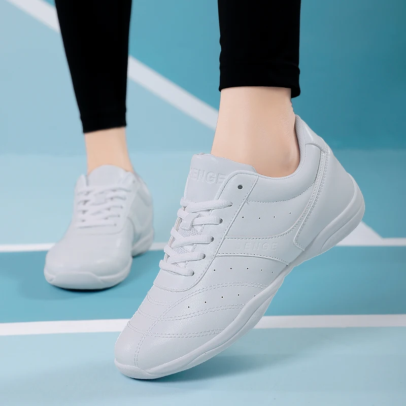 Marwoo Girls Cheer Shoes for Women White Cheerleading Dance Sneakers Youth Shool Walking Shoes Athletic SG01