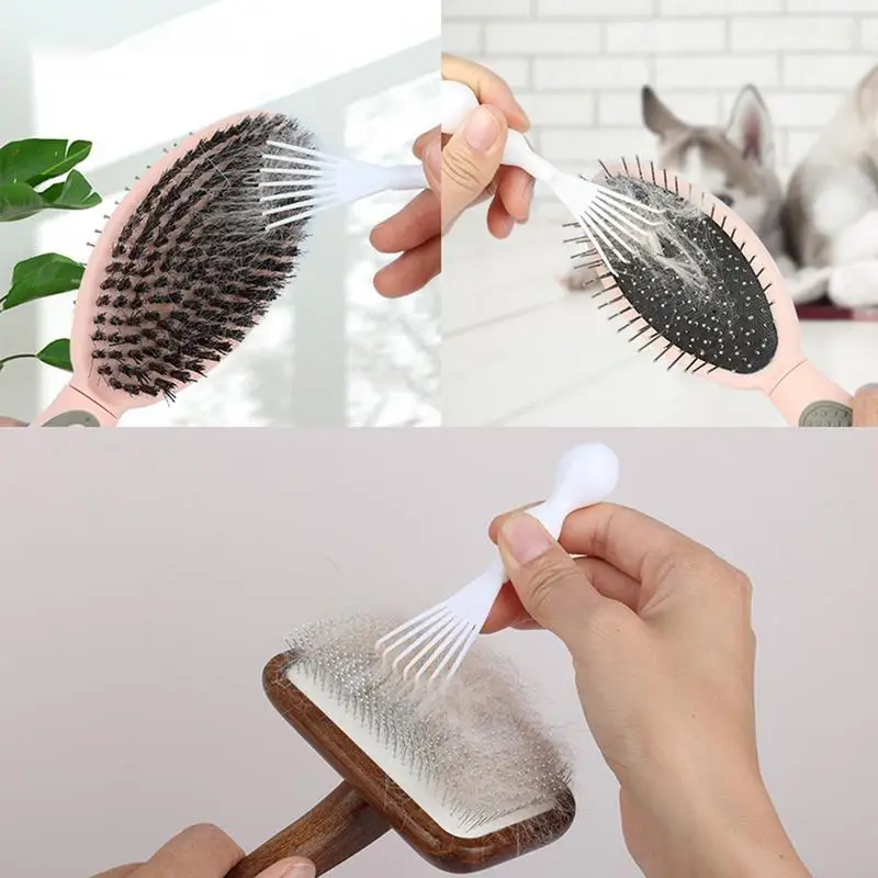 5 Pieces Comb Cleaner Tool Set Hair Brush Cleaner Rake Comb Cleaning Brush  Remove Comb Embedded Tool for Removing Hair Dust Different Combs Home and  Salon Use