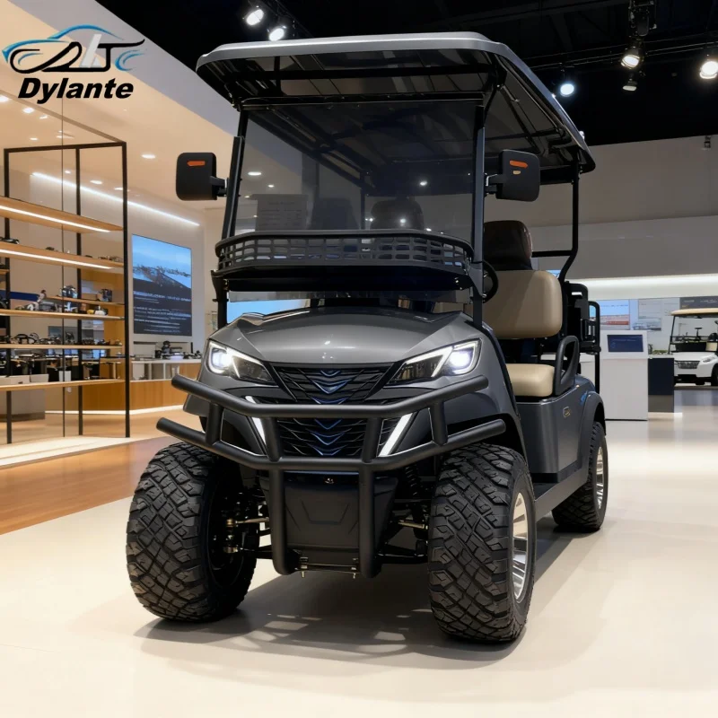 سعر جيد سيارة نادي كهربائي 4 مقاعد عربات الغولف بط...