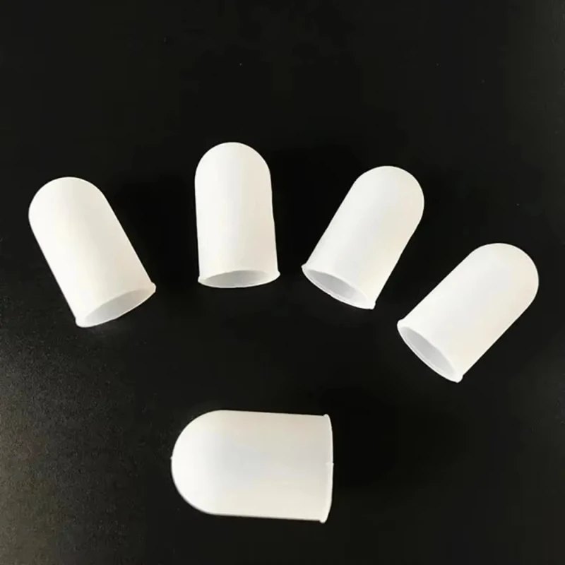 5Pcs 실리콘 손가락 보호대, 고온 방지 미끄럼 방지 손가락 캡, 주방 작업용 재사용 가능한 손가락 커버