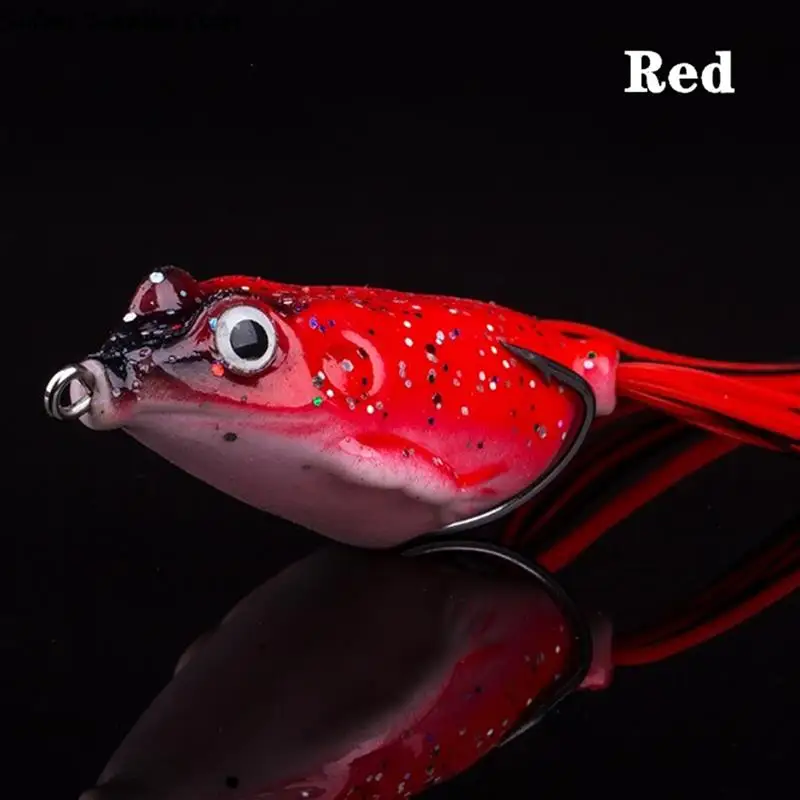 Silicone Material Fishing Lure 4.5cm Artificial Bait Ray Frog Topwater Fishing