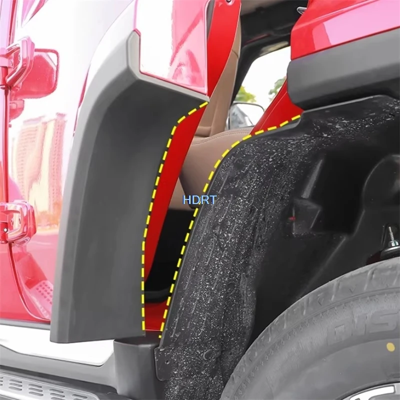 베이징 BJ40/ICKX K2 2016-2023 익스플로러/아너 에디션 차량용 앞뒤 휠 펜더 머드가드 머드 플랩 스플래시 커버