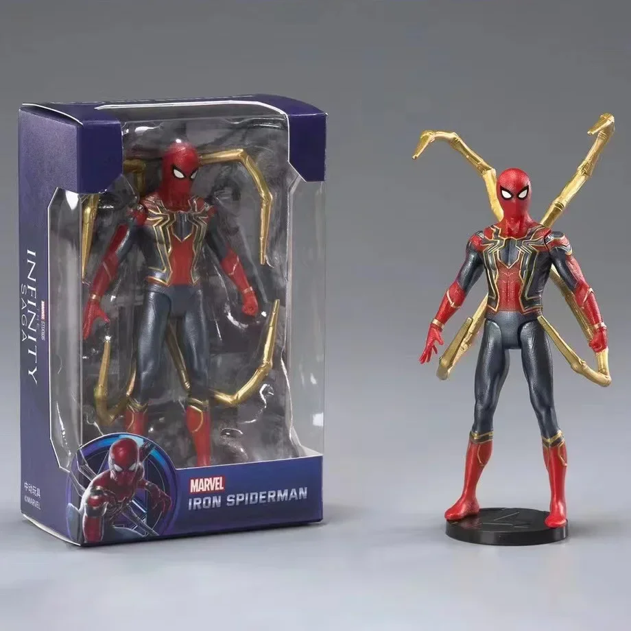 thumbnail image 1 of Figura de acción coleccionable de 12 cm de Marvel Comics, la película Los Vengadores, Iron Man, Spider-Man, Thor, Capitán América, Hulk, 1/12, juguete de escritorio, 1 of 5