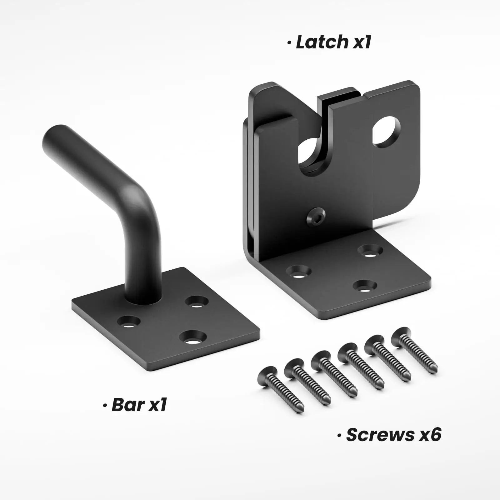 Automatic Gate Latch for Wooden Fence Self Locking Gate Lock Gravity Lever for Wood Fence Gate Door Latches Black door latch