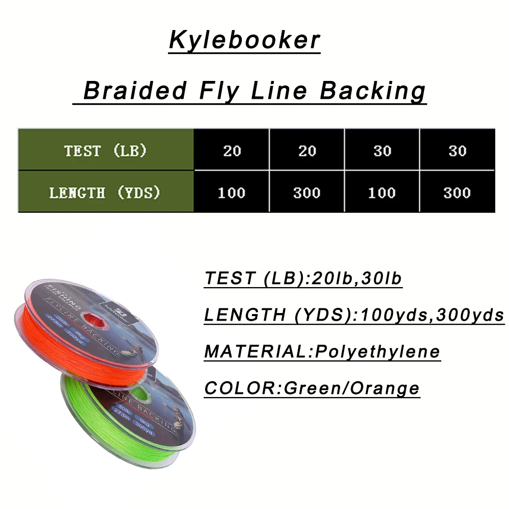 Backing Fly Fishing Line 20/30LB 100/300Yards Backing Line  Braided Fly Line 5