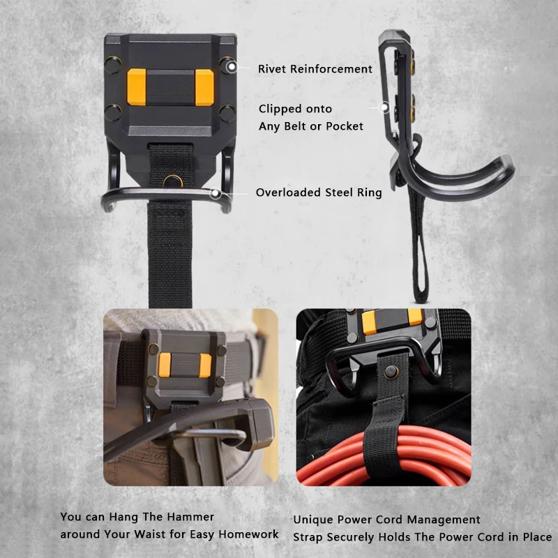 Durable Waist Bag Clip for Tool Pouch and Belt Organizer