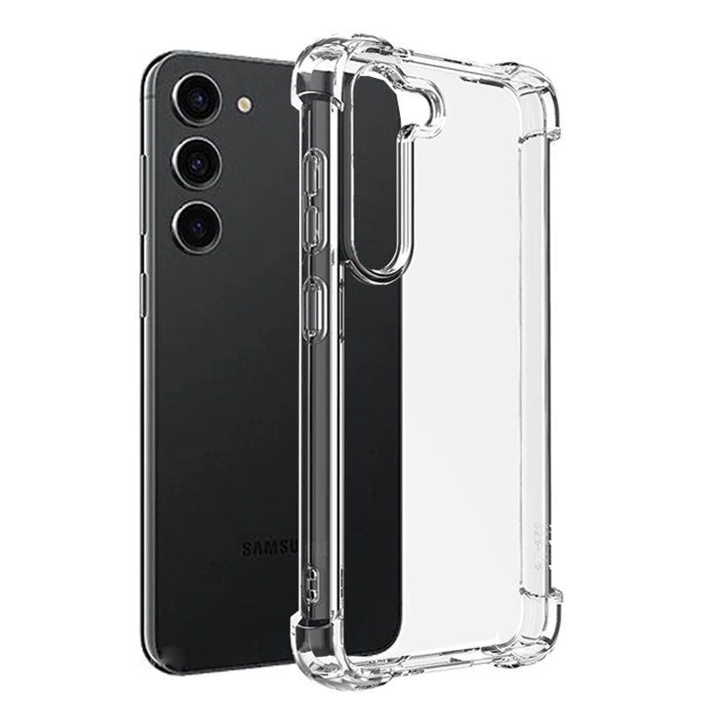 Shockproof Phone Case For Samsung Galaxy S20 FE S21 S22 S23 Ultra S9 S10 Plus S10E Clear Soft Shell For Note 9 10 20 Back Cover