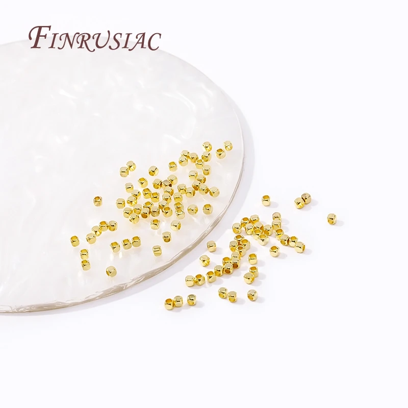 Gold Square Spacer Beads 6