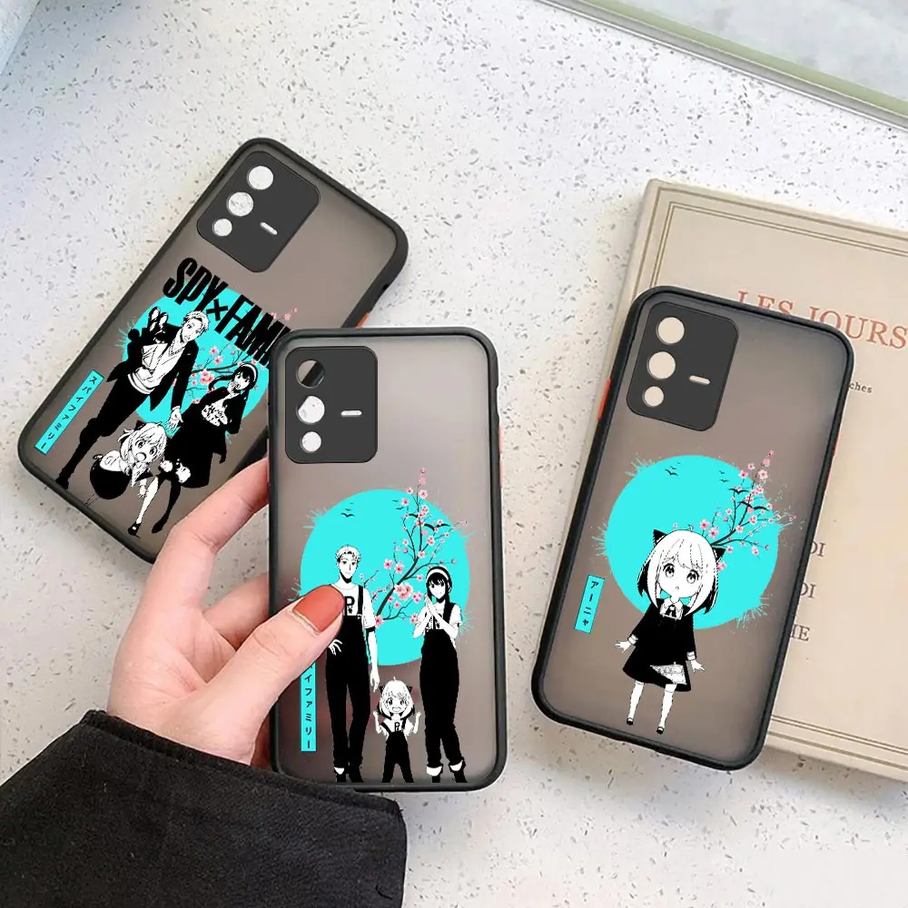 

Japan Comics Spy X Family Phone Case For VIVO X70 X60 X50 X30 V29 V25 V23E V23 V21 V21E V20 IQOO 7 5 NO05 PRO PLUS Matte Cover