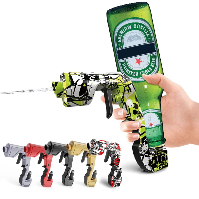

Beer Gun Champagne Spray Gun Hot Sale Wine bottle Stopper Wine Dispenser Bar Accessories Party Gift