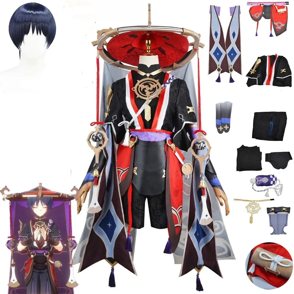 

Genshin Impact Scaramouche Cosplay Costume Uniform Suits Halloween Carnival Party Kunikuzushi Clothes