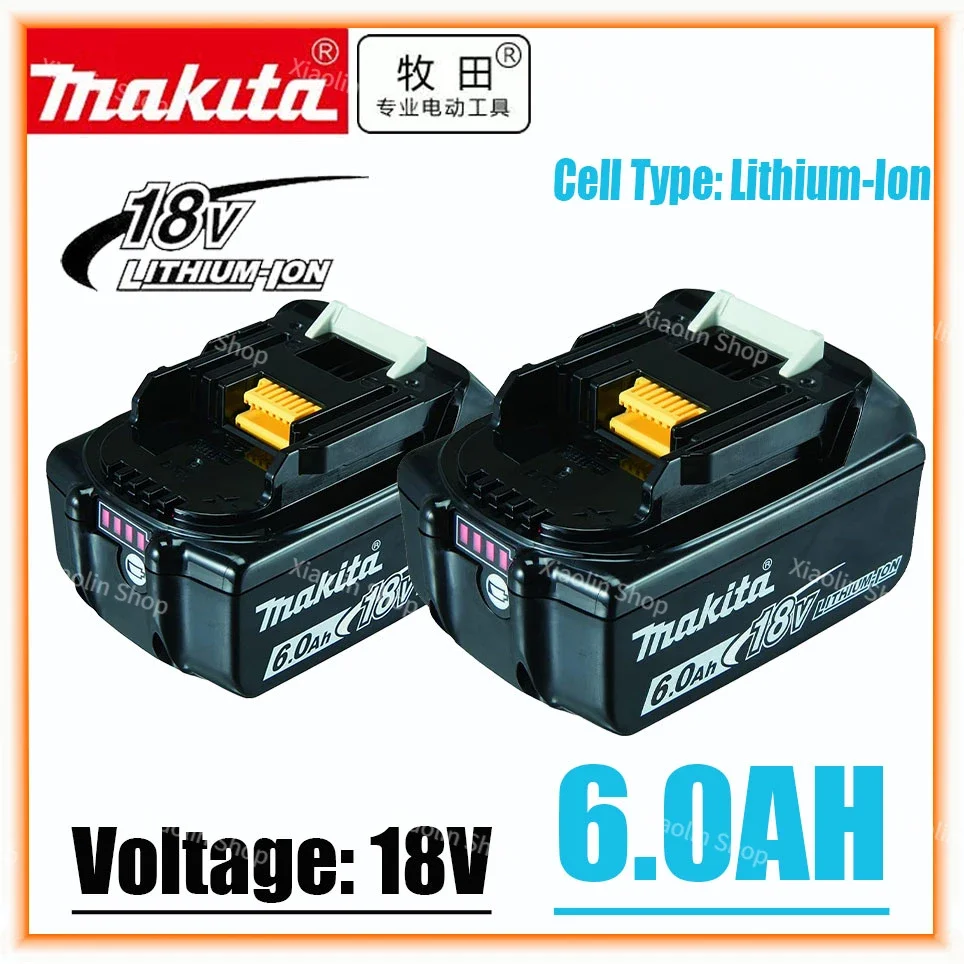 

Makita Original Lithium ion Rechargeable Battery 18V 6000mAh 18v 6.0Ah drill Replacement Battery BL1860 BL1830 BL1850 BL1860B