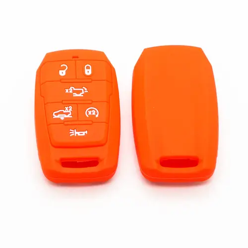 Xinyuexin Silicone Car Key Case Cover Fob for Dodge Ram 1500 Smart Key 6 Buttons 2019 2020 New Remote Key Holder Bag Protection - Image 9