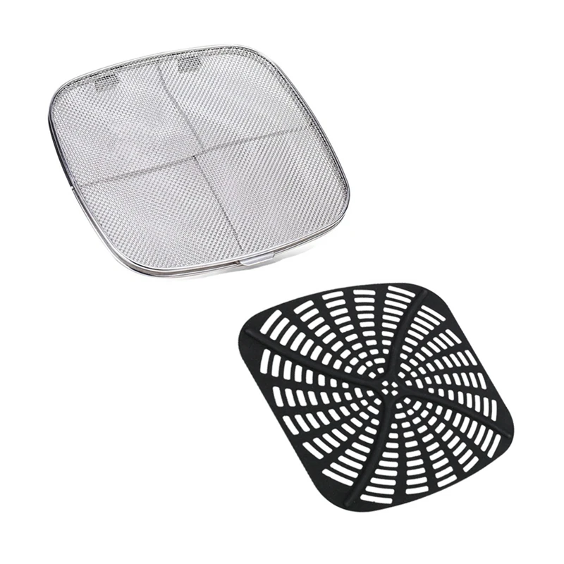 Stainless Steel Splatter Shield for Ninja Foodi AG301, Air Fryer Accessories  for Ninja Foodi 5-in-1 Indoor Grill, Replacement Parts for Ninja Foodi  AG300, AG300C,AG301C, AG302