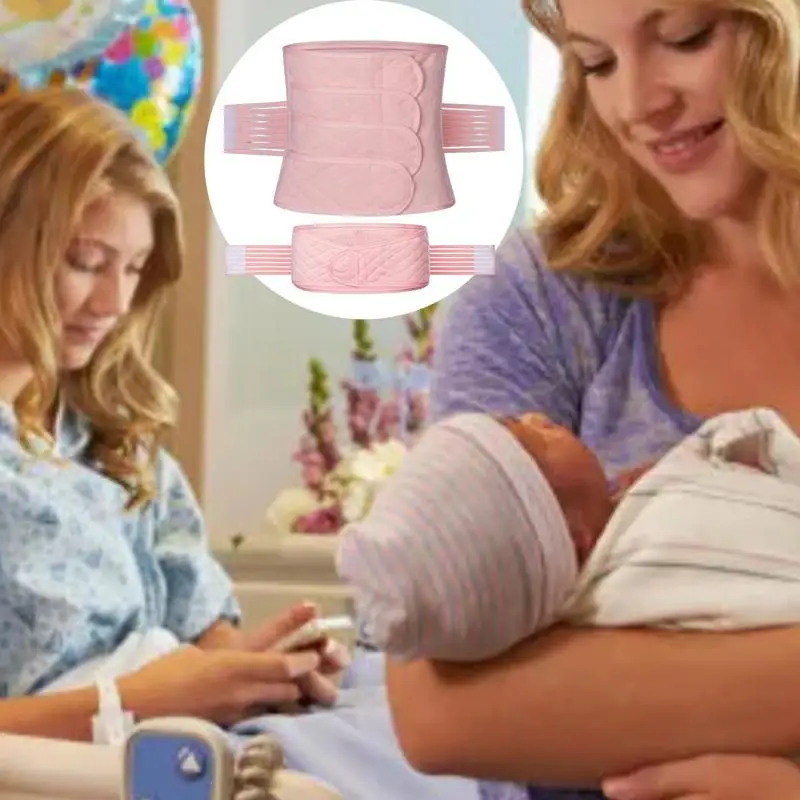 Postpartum Waist Wrap Adjustable Elastic Postpartum Postnatal Recoery Support Girdle Belt High Waist Shaping Belt Breathable