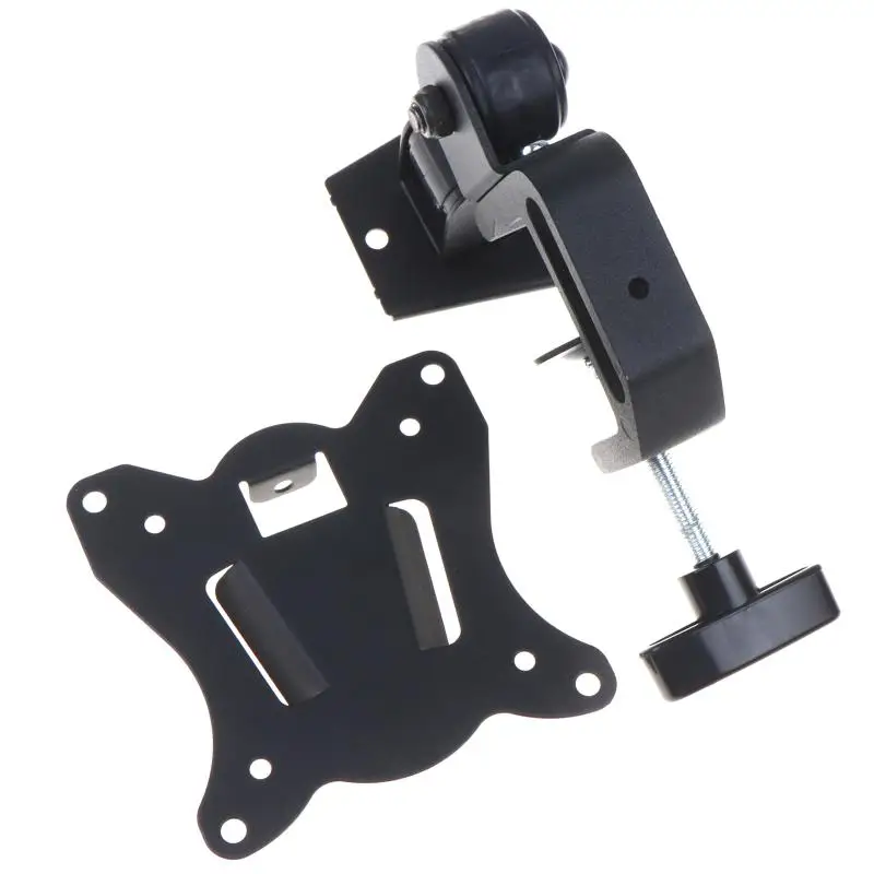 10kg LCD-5T 10mm-45MM 파이프 마운트 풀 모션 모니터 마운트 부품 10인치 24인치 27인치 틸트 스위블 LCD 벽걸이 브래킷 360도 회전 모니터