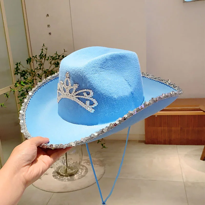 Cowboy Cowgirl Hats Wide Brim Pink For Women