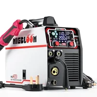 200A 6in1 Gasless MIG Welding Machine 110V/220V Digital LCD Display Multiprocess Welder Flux Core Stick TIG Spool Gun Sync Mig 1