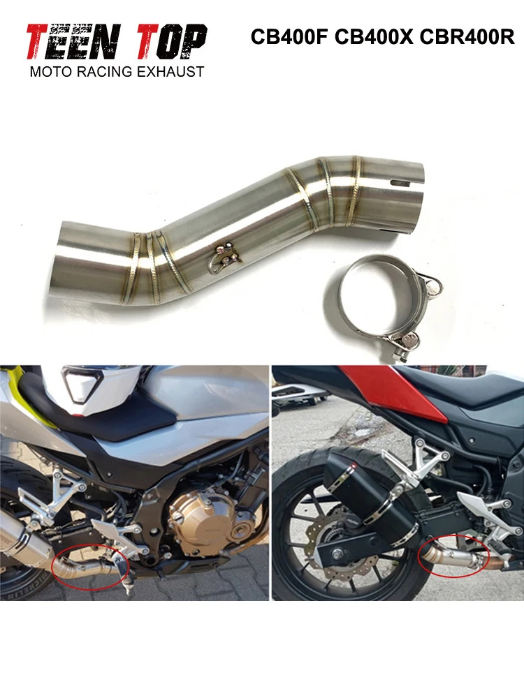 51MM Motorcycle Exhaust Muffler With DB Killer For Honda CB400F CB400X Muffler 2018~2020 CBR400R Exhaust 2016~2020 Motobike Tube - Image 6