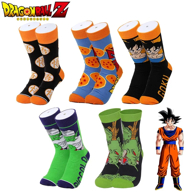 Мультяшные спортивные носки с драконом жемчугом Гоку аниме ssocks для мужчин и женщин Повседневные Удобные хлопковые носки Wukon длинные носки детские подарки