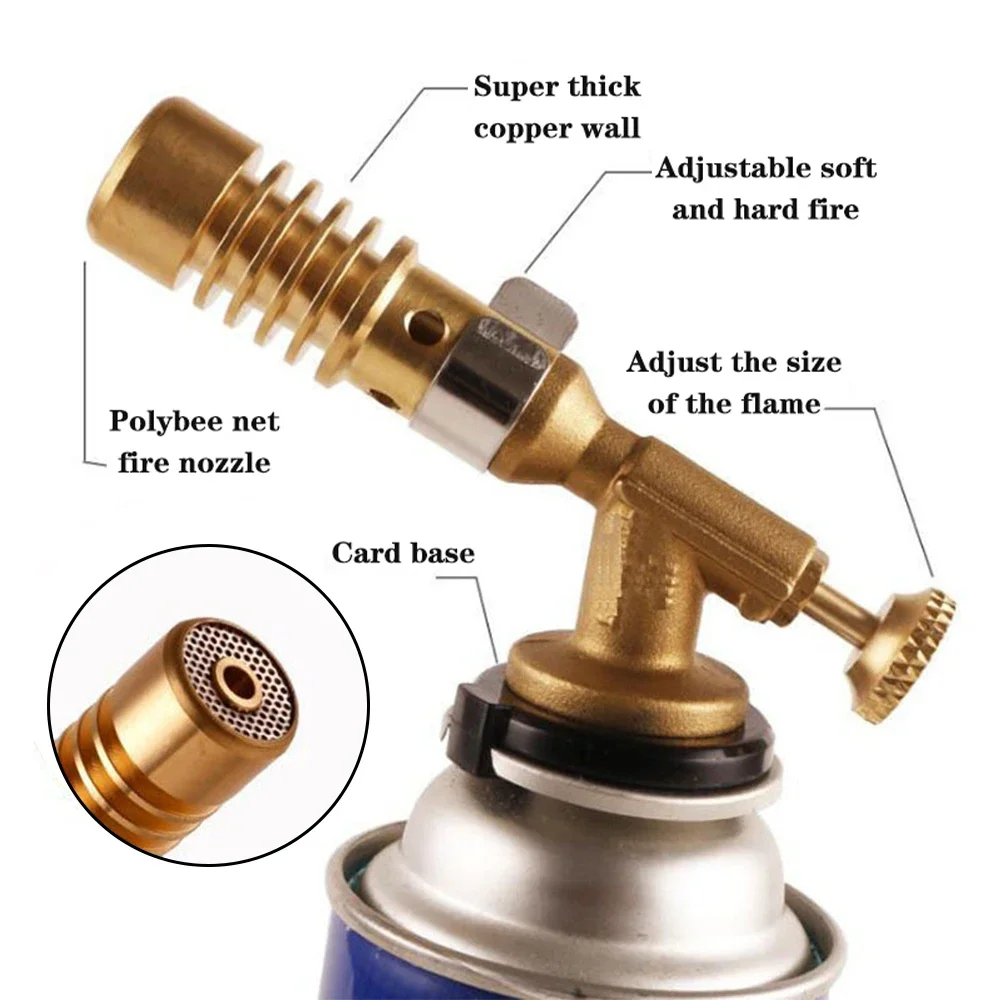 Gas torch Butane torch Gas burner Gas burner flame Gas torch flame Gun Blowtorch Cooking Soldering Butane AutoIgnition gas-Burner lighter Heating camping