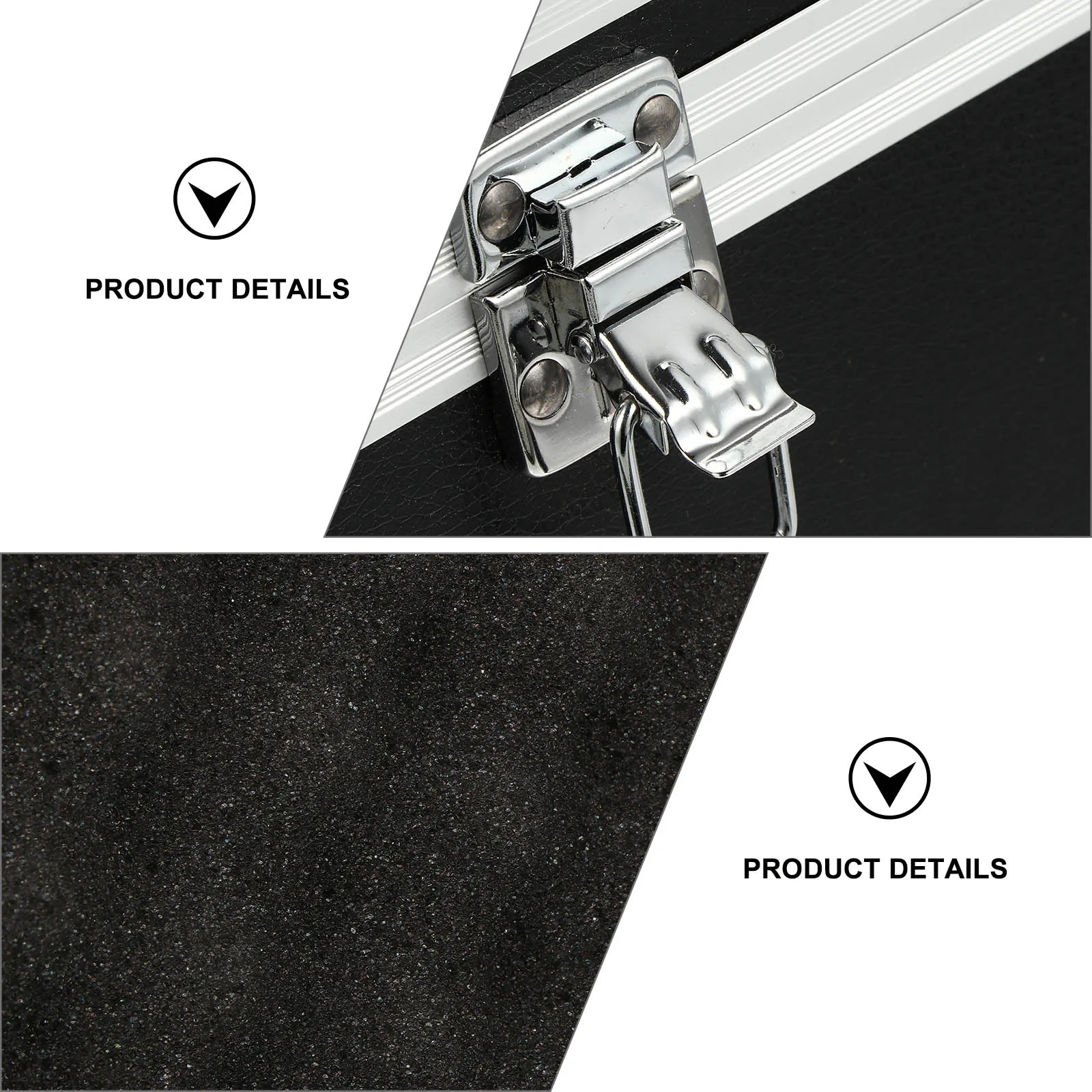 18 Number Black Aluminum Toolbox 29x16x15mm Portable Tool Storage Case Multifunction Parts Box Hand Tools Container