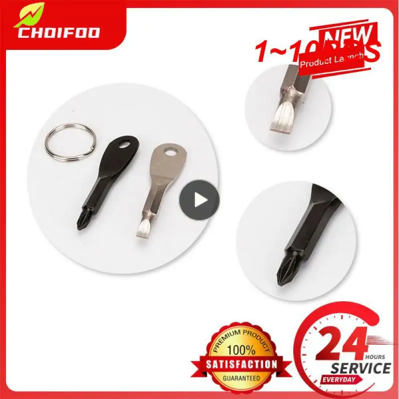

1~10PCS Emergency Key Screwdriver Outdoor Multifunctional EDC Tool Safety Protection Self Defense Prick Cone Combined Tool Set