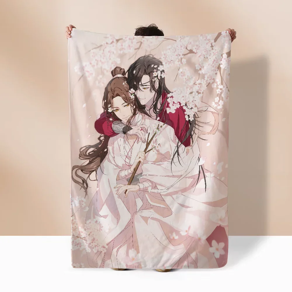 Blankets for Decorative Sofa Blanket King Size Heaven Officials Blessing Cobija Cute Throw Blanket Fluffy Plaid Home Interior 4