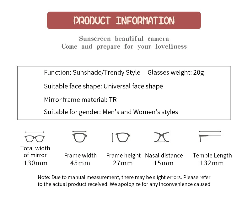 Kids sunglasses Square frame boys girls sunshade ultraviolet protection dress up