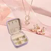 Portable Mini Jewelry Storage Box for Rings, Pendants, Earrings, Necklaces, Organizer for Birthday Festive Christmas Gifts 4