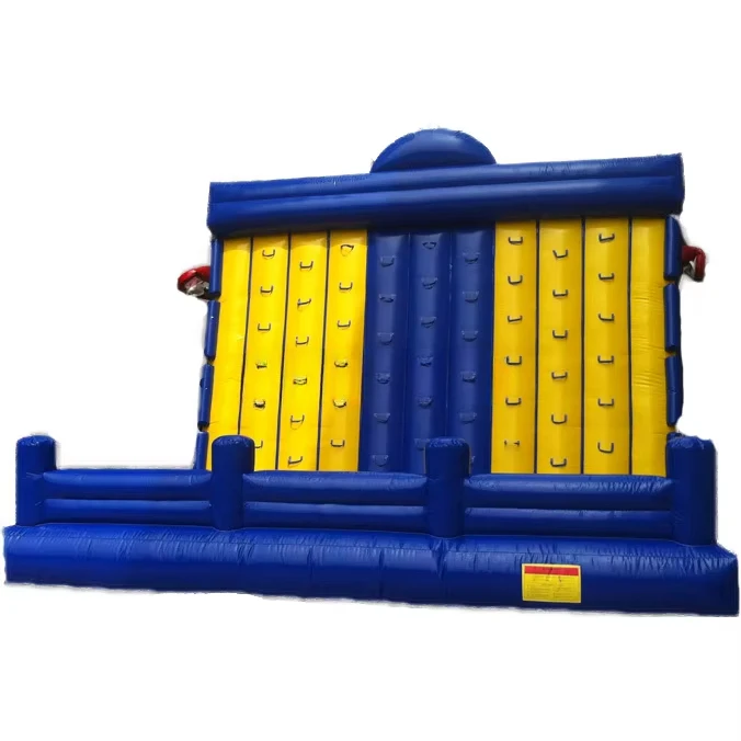 PVC Inflatable Rock Climbing Walls with Slide for Kids and Adults / Funny Children Inflatable Climbing Holds for Outdoor Games