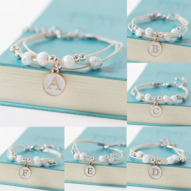 Simple Ceramic Beaded Letter Bracelet: A Stylish and Meaningful Accessory