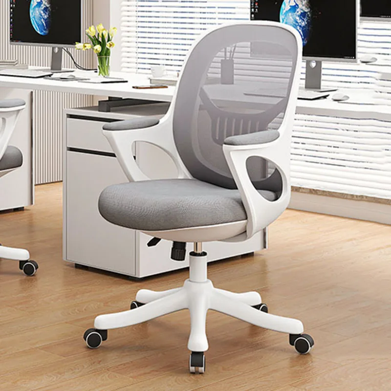 

Ergonomic Computer Chair Mesh Wheels Iron Height Adjustable Gamer Pc Chair Writing Sedie Da Ufficio Office Furniture