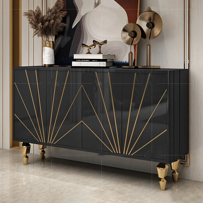 

Custom Italian Light Luxury Dining Side Cabinet, Post-modern Minimalist Porch Cabinet, Ground Cabinet, Storage Cabinet, Marble