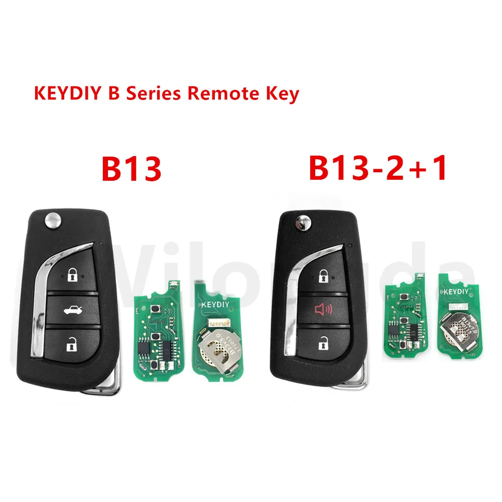 

5pcs/Lot KEYDIY 3 Button remote key B13 B13-2+1 For Toyota style KD900/MINI/KD-X2 Programmer Machine B Series KD Remote Control