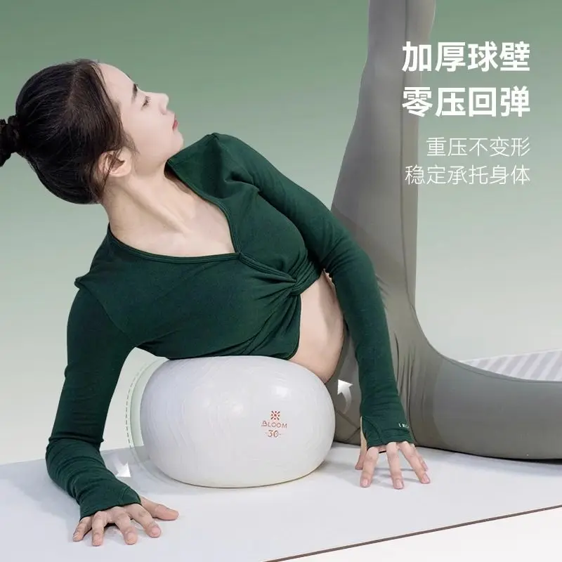 Pilates Ball Thickened Explosion-proof Yoga Ball Fitness Equipment with Air Elasticity Shaping Elasticity