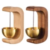 Dopamine Wind Chime C-Shaped Solid Wood Wind Chime Wireless Magnetic Suction Wooden Doorbell for Home and Office Car Decoration 2