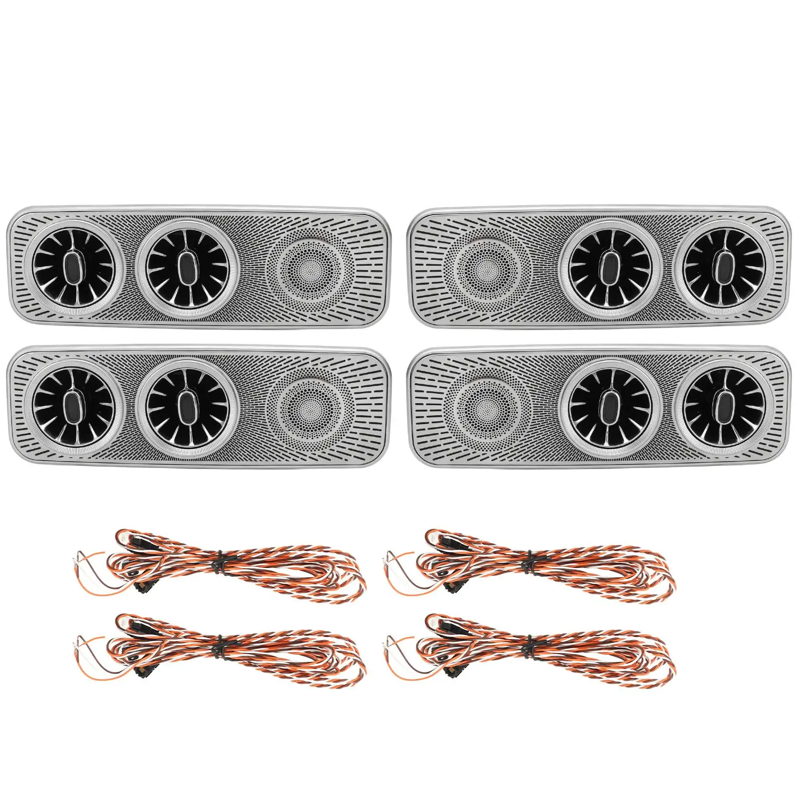 Turbo Air Vent Ambient Light Kit-3 Color Easy Install for v -Class W447 Stylish Turbine Air Vent Set