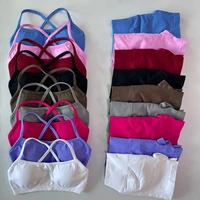 2 Pieces Set For Woman Clothes Seamless Scrunch Yoga Shorts Set Backless ktp Sports Bra Fitness Workout Top Gym Set Outfits - Image 2