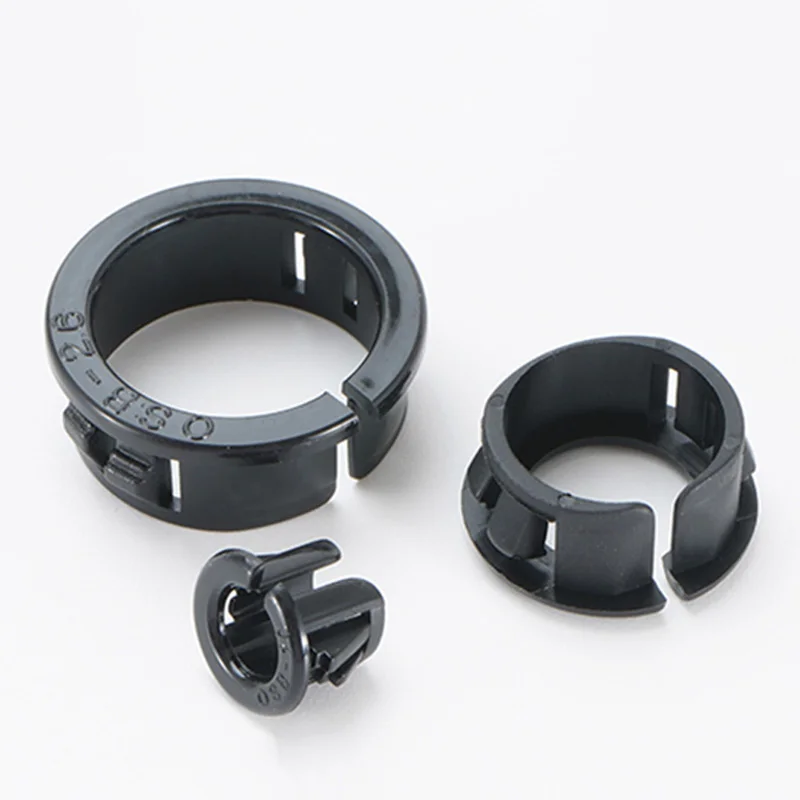 25-100pcs 10 13 16 19 22 26mm Black Opening Snap-on Hole Cover OSB