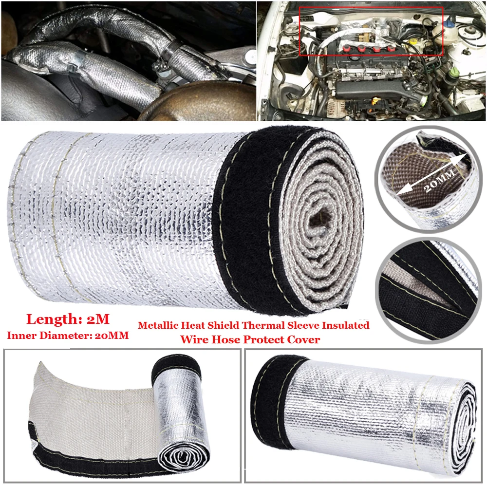 Intake Tubes Heat Shield Sleeve Protect Cover Protect Cover Replaces 1 Pcs Aluminum Foil New Part Portable Heat Resistant