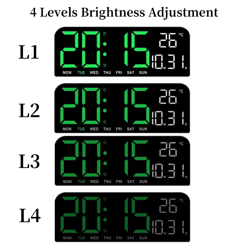USB Powered Digital Wall Clock 3