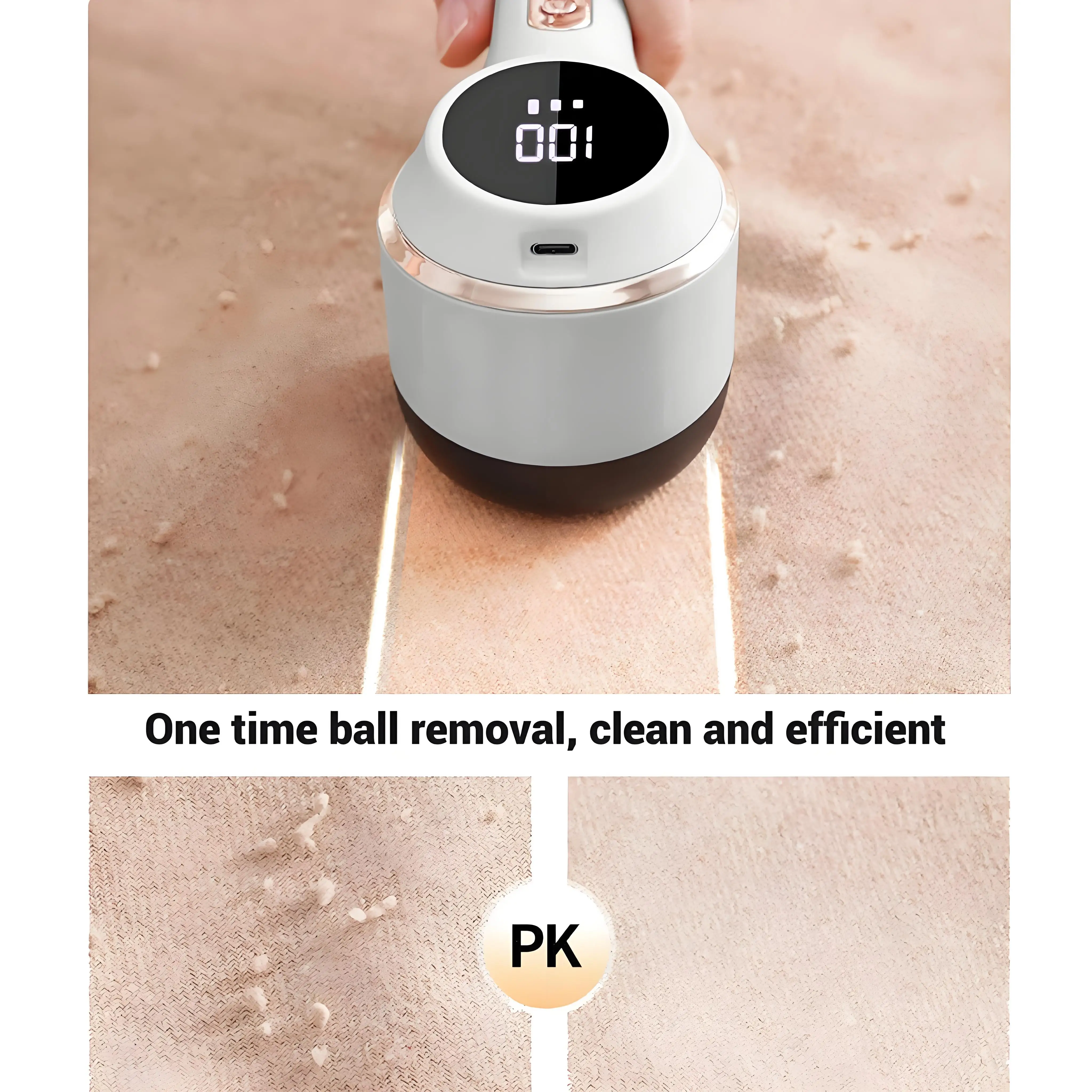 Professional Electric Fabric Shaver – High-Power Lint Remover with Digital Display for Clothes & Furniture