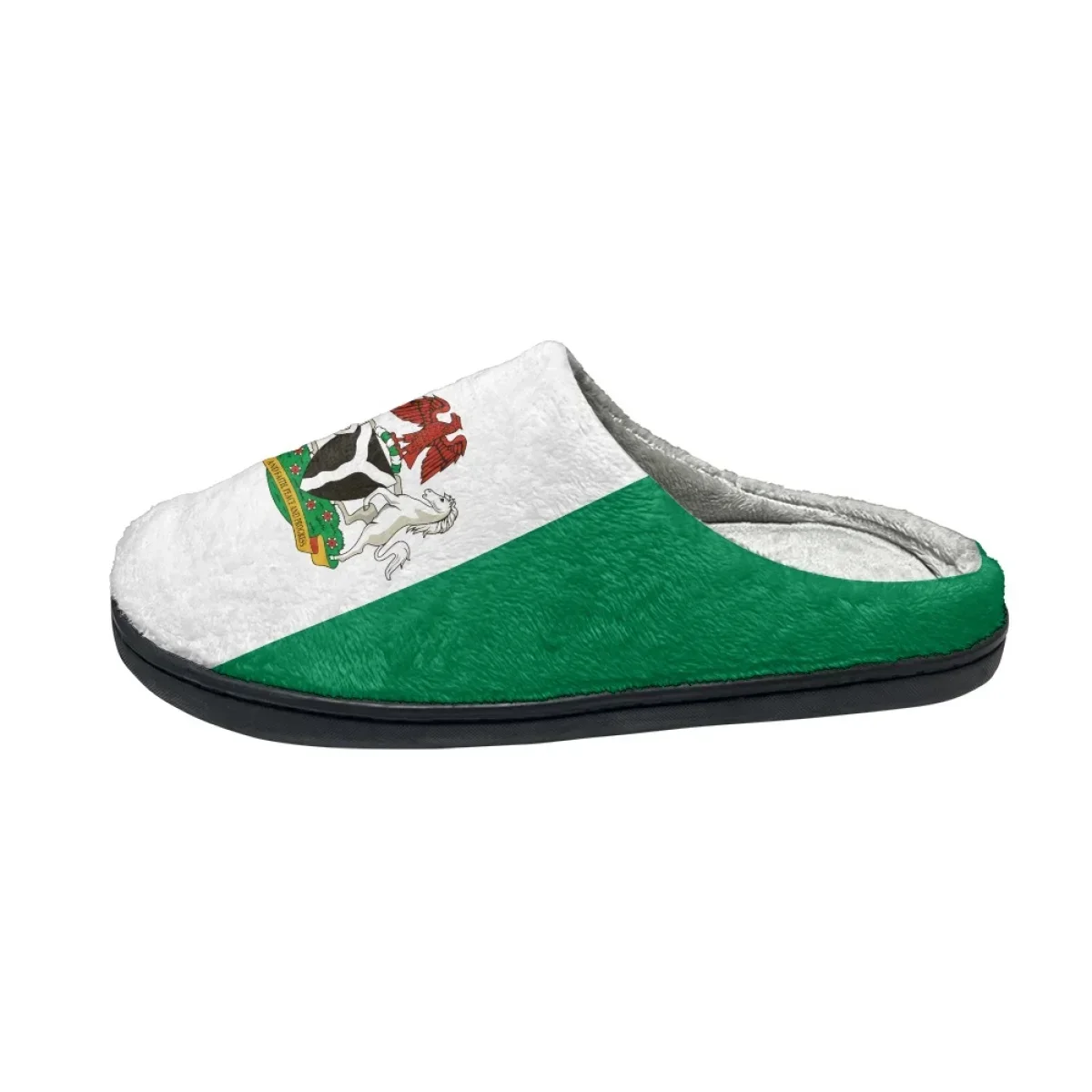 Nigerian Flag Design Indoor Casual Slippers Winter Warm Couples Comfy Footwear Non-Slip Women Cotton Slippers Print On Demand