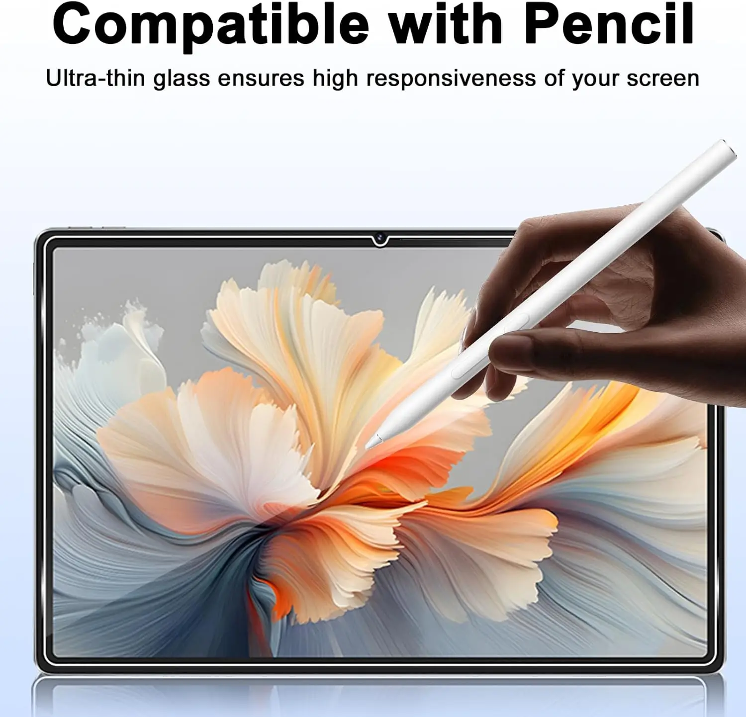 12.7 HD Clear Tempered Glass Screen Protector