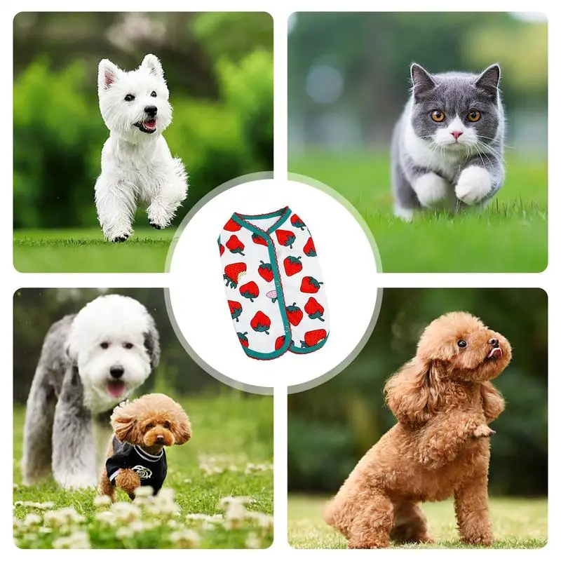 Pet Clothes Pet Clothes For Small Dogs Sleeveless Stylish Breathable Comfortable Cat Suit For Camping Beach Walking Training