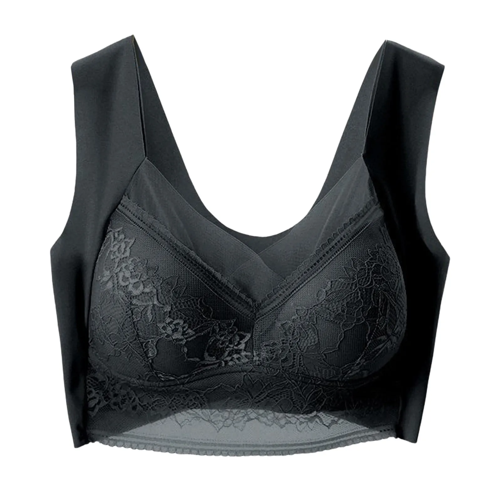 

Women's Wireless Bra With Seamless Smooth Comfort Wirefree T Shirt Bra Sports Bras Packs