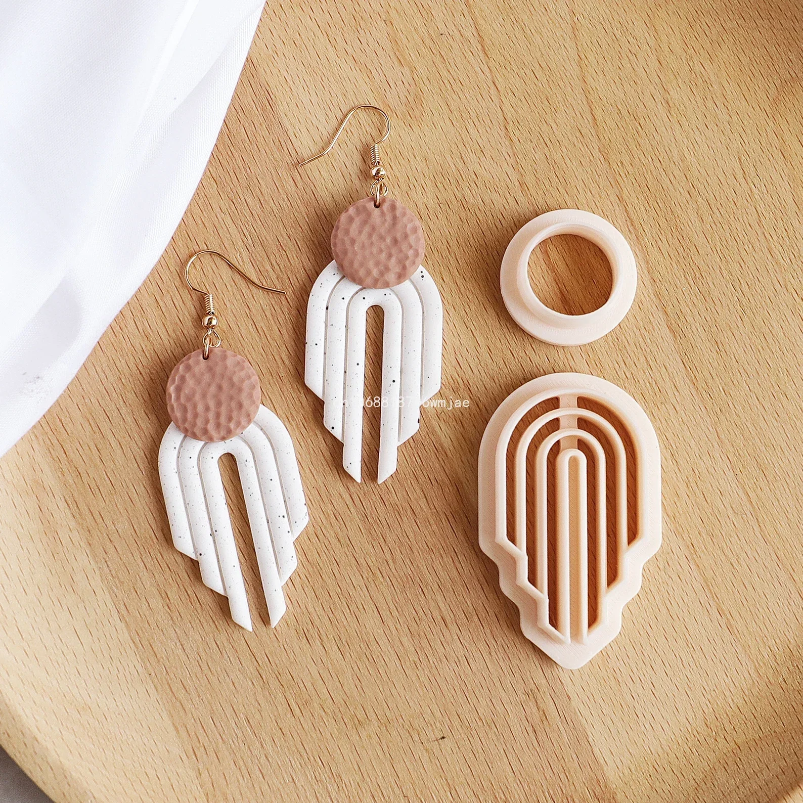 Polymer Clay Cutters Arch Geometric Shape Oval Line Dangle Clay Earrings Molds DIY Jewelry Pendant Making Tools