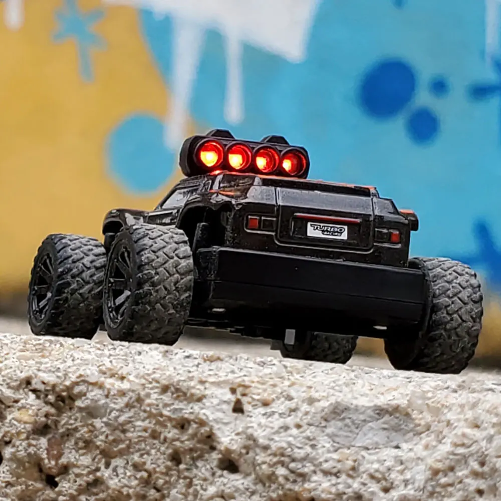 Turbo Racing 1:76 C81 C82 RC Truck Car Mini Full Proportional Monster Truck With Cool Lights Mountain Car Toy 3
